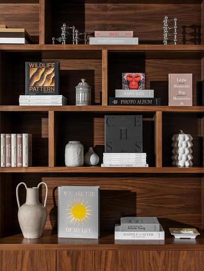 Printworks Family and Friends Photo Album – Elegant Beige Coffee Table Book for Photos and Notes – Large 30-Page Keepsake Memory Book – Thoughtful Gift Idea