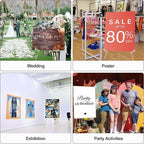 Easel Stand for Sign 63'' Art Easels for Display Wedding Welcome Poster Stand Portable Floor Metal Easel Gold