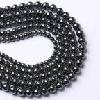 38pcs 10mm AAA Black Hematite Beads Natural Stone Gemstone Round Loose Beads for Jewelry Making DIY Bracelets Necklace Earrings