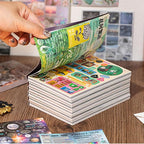 2 Pack Y2K Foil Sticker Books | 60 Vintage Cut-Out Stickers for Scrapbooking, Junk Journals & DIY Crafts - Glossy/Matte/Textured Styles