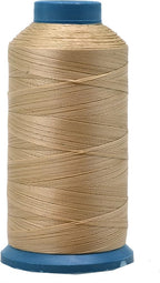 Mandala Crafts Bonded Nylon Thread Tan Heavy Duty Sewing Threads - 1500 YDs Size 69 210D T70 Tex 70 Thread for Leather Jeans Weaving Outdoor Marine Upholstery Threads