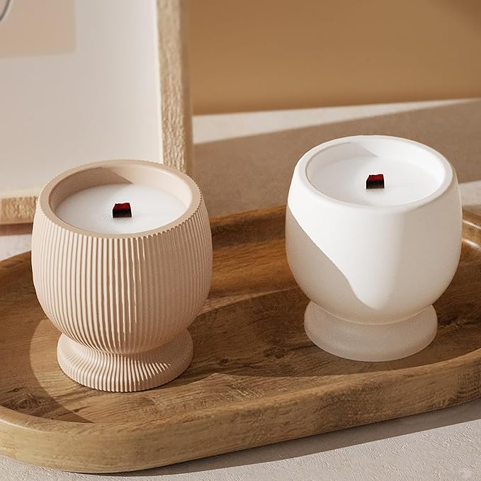 Bottle Resin Mold Candle Holder - Resin Casting Silicone Molds for Home Decor & Candle Making Wave Spiral Mold