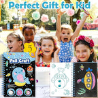 FUNNYB&G Foil Art Craft for Kids - Christmas Crafts Gift Party Favors Stocking Stuffers for Kids Fun Art Supplies Creative Birthday Gift Travel Toys for Girls Boys 4 5 6 7 8 9 Years Old(Ocean)