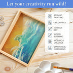 Painting Panel 18 x 36 x 1-1/2-inch, Pack of 2 Large Wood Canvas Boards for Painting, Blank Sign for Wall Art Sets, by Woodpeckers