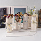 2 Pack 6 Inch Cylinder Candle Mold Pillar Candle Molds Taper - Resin Casting Silicone Molds for Home Decor & Candle Making Wave Spiral Mold