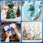 AUGSUN 189 Pcs Christmas Winter Keychain Making Kit, Charm Jewelry Chain 60 Charms 12 Keychain Clips Hooks 15 Extender Chains 100 Jump Ring and Jewelry Plier for DIY Crafts Accessories Holiday Gifts