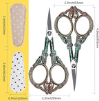 Small Embroidery Scissors with Cover -Cute and Comfortable handles with Sturdy and Sharp Tips for Precise Cutting, Perfect Size for Keeping in Your Sewing and Craft Supplies Kit