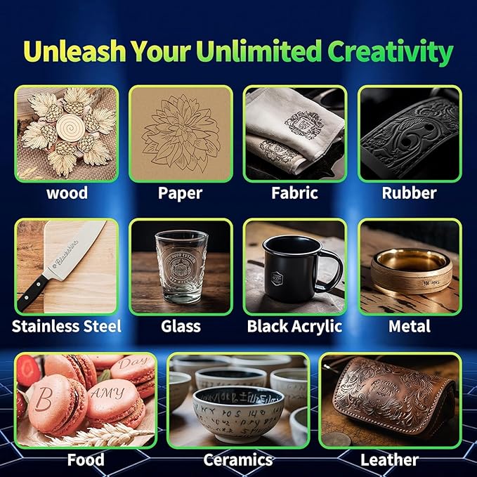 Longer B1 30W Laser Engraver, 36000mW Output Laser Cutter Machine with Auto Air Assist, Engraving Area 17.72"x17.32", DIY Laser Engraver for Wood and Metal，Engraving Speed of 36000 mm/min