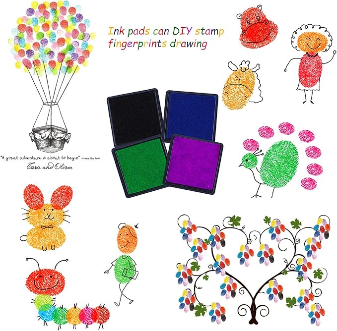 HOWAF 16pcs Wooden Stamps for Kids Boy Crafts with Ink Pad 4pcs, Dinosaur Football Outer Space Pirate Car Stamps for DIY Scrapbook Card Making, Party Bag Fillers Favor for Boys Christmas Birthday Gift