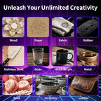 Longer B1 20W Laser Engraver, 24000mW Output Laser Cutter Machine with Auto Air Assist, Engraving Area 17.72"x17.32", DIY Laser Engraver for Wood and Metal,Engraving Speed of 36000 mm/min