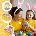 AUGSUN 36pcs Easter Iron On Patches Chicken Bunny Carrot Egg Basket Candy Embroidered Sew Applique Repair Patch DIY Crafts for Clothing Jacket Jeans Pants Dress Backpack Hat Decorations