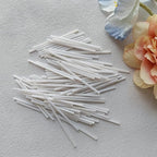 Pearled Candle Cotton Wicks 300-Pack for Sand Candles Making - 2Inch Metal-Free and Lead-Free Refill Sand Wax Wick for Candle Making DIY (White)