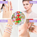 Jewelry Making Kit, 1960 pcs, Supplies Includes Beads, Instructions, Findings, Wire for Bracelet, Necklace, Earrings Making Kit for Adults by Inscraft