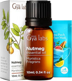 Gya Labs Nutmeg Essential Oil - 0.34 Fl Oz - for Hair, Skin, Diffuser, Aromatherapy & DIY Candle Making Scent