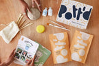Pott'd Air Dry Clay for Adults. Beginners Home Pottery Kit for Adults. DIY Craft Kit for Adult. Kit Includes: Air-Dry Clay for Adult, Tools, Brushes, Sealant, How-to-Guides