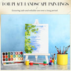 100 Pcs 6 Inch Mini Plastic Easel Stands Bulk White Art Easel Tripod Tabletop Holder for Painting Sign and Card Photo Display Canvas Craft Wedding