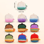 KANALOA Crochet Kits for Beginners - Handmade Craft DIY Knitting Set with Yarn,Hooks,Video Tutorials - Nice Gifts for Adults,Women - Mini Vintage Kisslock Wallet Coin Change Purses Pouch Storage Bag