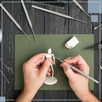 Outus 12 Pieces Clay Needle Tools Ceramic Detail Pottery Sculpture Needle Detail Modeling Clay Tool Kit