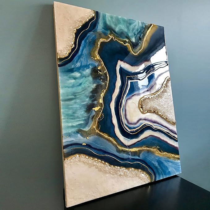 Falling in Art Unfinished Birch Wood Panels Kit for Painting, Wooden Canvas 2 Pack of 24 x36 Studio 1’’ Deep, Cradle Boards for Pouring, Art, Crafts, Burning and More