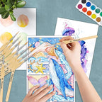 12PC Miniature Brushes, Pacocoast Detail Paint Brushes Set for Fine Detailing & Art Painting, Small Tiny Paint Brush Perfect for Acrylic, Paint by Number, Figurine, Craft, Models (Silver, Wood)