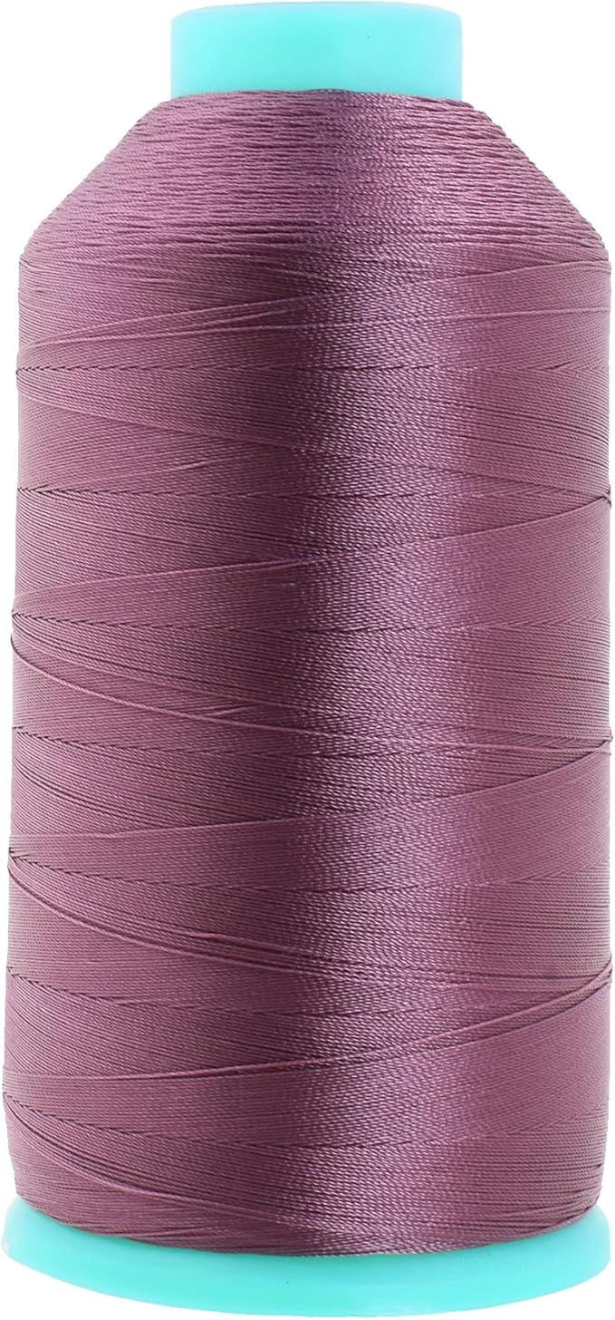 Mandala Crafts Nylon Thread Mauve Heavy Duty - 2843 YDs Size 46 210D T45 Tex 45 for Leather Jeans Weaving Outdoor Marine Upholstery