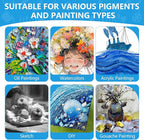 ESRICH Stretched Canvas for Painting 5x7, 28 Pack Small Canvases 5/8" Profile Primed Acid-Free Blank Canvas for Kids & Artists