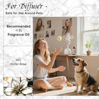 HIQILI Jasmine Fragrance Oil for Aromatherapy Diffuser, Floral Scent for Candle, Perfume Making, Skin Care, Laundry Essential Oil - 5.07 Fl Oz