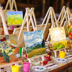 100 Pack Bulk Painting Canvas Panels, Classroom Value Pack Art Canvas, Small Canvases for Classroom Students, Painting Hobby Painters Using (4 x 4 Inch)