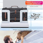 WITZMAN Canvas Backpack Vintage Travel Backpack Large Laptop Bags Convertible Shoulder Rucksack(A519-1 Black)