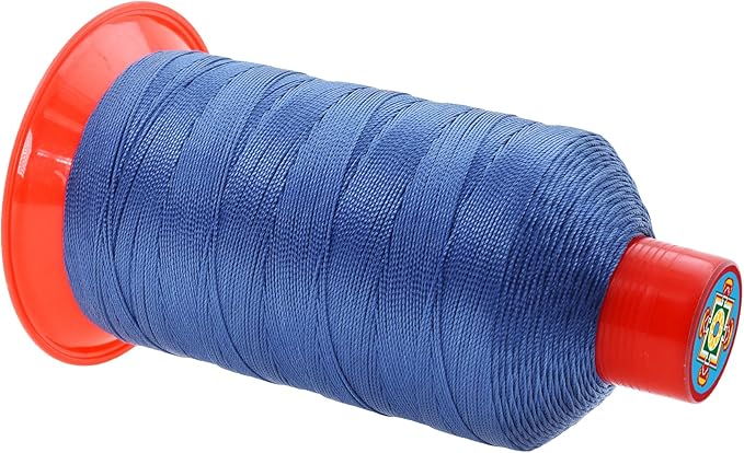 Mandala Crafts Bonded Nylon Thread Denim Heavy Duty Sewing Threads - 800 YDs Size 207 630D T210 Tex 210 Thread for Leather Jeans Weaving Outdoor Marine Upholstery Threads