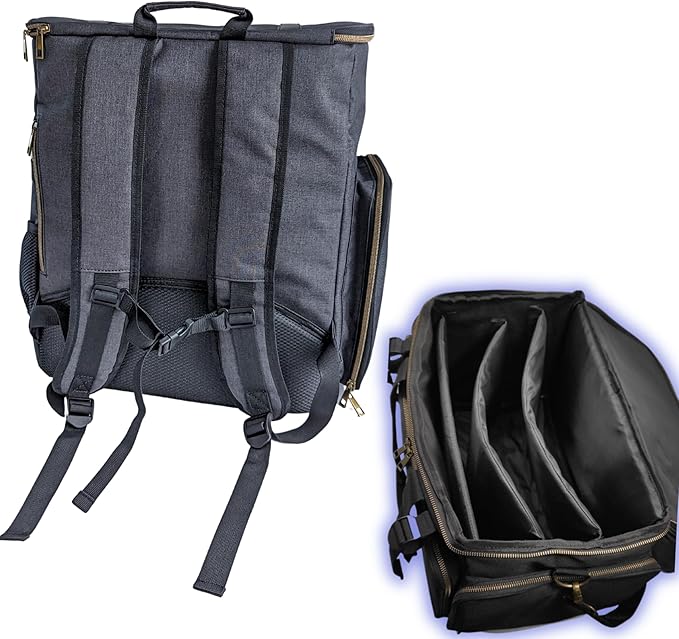 Pro Artist Hard Case – Rugged Travel Organizer with Customizable Foam, 3D Panel, Backpack Straps & Handle – For Painting Tools, Miniatures, Tabletop Gaming, 3D Models & Studio Supplies