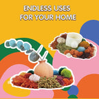 ChillFuzz Latch Hook Kits for Adults - Kids Crochet Kit for Beginners Arts and Craft Kit Moss Rug Coaster Yellow Oasis