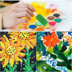 1" Foam Paint Brushes - 100 Pack, 1-Inch Painting Sponges - Premium Foam Brushes - Lightweight & Durable - Sponge Brush Ideal for Painting, Crafting, Acrylics, Stains, Varnishes (Green)