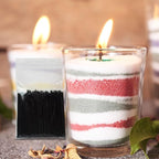 2" Black Cotton Candle Wicks 50 Pack – Metal-Free & Lead-Free for Pearled Candles Sand Wax Extra Refill, DIY Candle Making