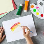 24 Pack Ceramic Tiles for Crafts with 2 Holders, White Unglazed Blank Ceramic Coasters with Self-Adhesive Cork Backing Pads for Acrylic Pouring, Painting, Make Your Own DIY Coasters (Square)