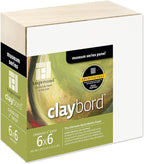 Ampersand Art Supply Wood Painting Panel: Museum Series Claybord, 6" x 6", 2" Cradled Profile