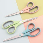 Scissors 8.5 Inch scissors all purpose Bulk Set of 3, Scissors for Office Home School Craft Supplies, Soft Comfort-Grip Right/Left Hand, Gray