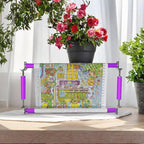 Couple Embroidery Art Embroidery Clip Frame Cross Stitch 4 Slot Presser Heavy Duty Embroidery Bandage Embroidery Frame Needlepoint Frame Embroidery Scroll Frame Embroidery Frames (Purple)