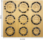 Petoysoso Bead Boards for Jewelry Making, Bamboo Beading Board for Jewelry Bracelet Making, Bracelet Bead Board for Bracelet, Jewelry Making Supplies, Sizes 5" to 8"