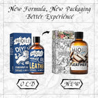 HIQILI Leather Fragrance Oil, Men's Scent, for Car Air Freshener Use, Soap, Candle, and Long-Lasting Perfume Making - 1 Fl Oz