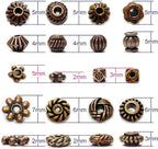 Antique Copper Beads for Jewelry Making - Spacer & Assortments for Bracelet, Necklace, Earring - Craft Supplies, Findings, Small Seed Beads - Jewelry Set 500Pcs