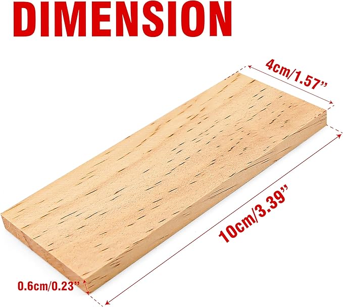 10 Pieces 3.5x1.6x0.2 Inch Unfinished Wood Rectangle Board for Paintings, 0.2 Inch Thick Natural Pine Wooden Blocks Panels Plank, for DIY Art Crafts, Architectural Models, Dollhouse Accessories