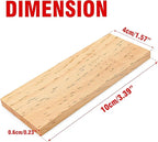 10 Pieces 3.5x1.6x0.2 Inch Unfinished Wood Rectangle Board for Paintings, 0.2 Inch Thick Natural Pine Wooden Blocks Panels Plank, for DIY Art Crafts, Architectural Models, Dollhouse Accessories