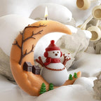 Moon Molds Moon Snowman Resin Mold - Resin Casting Silicone Molds for Home Decor & Candle Making Wave Spiral Mold