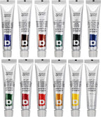 Falling in Art Beechwood Easel Box Set, 27 Pcs Tabletop Acrylic Paint Set, Portable Display Easel Stand with 12 Acrylic Paints, Canvas Panels and Brushes, Suitable for Beginners and Professionals