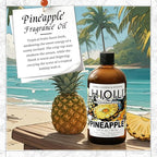 HIQILI Pineapple Fragrance Oil for Diffuser, Soaps, Bath Bombs, Candles Making, Bright Scents for Home, Car & Office - 5.07 Fl Oz