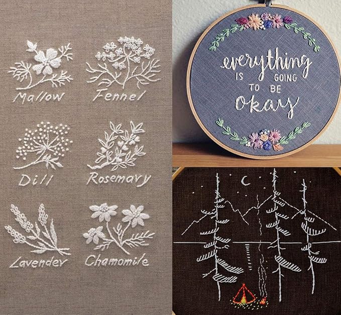 ilauke 4 x 3000 Yards Serger Thread Spools White Polyester Sewing Thread Overlock Cone