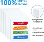 50 Pack Canvas Painting Kit, Shuttle Art Painting Supplies with 28 Multi Sizes Canvas Boards for Painting and 22 Tools including Paint Brushes, Palette, Painting Knives for Acrylic, Oil, Gouache Paint