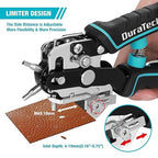 DURATECH Leather Hole Punch, Heavy Duty Belt Hole Punch Plier with 6 Solid Holes for Belts, Watch Bands, Straps, Pet Collars, Saddles, Shoes, Fabric, DIY Home or Christmas Craft Projects