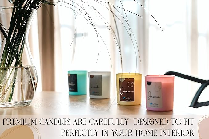 SoftOwl Premium Soy Candle Making Kit with Electric Melter - Soy Wax, Big 7oz Jars & Tins, 7 Pleasant Scents, Color Dyes & More - Perfect as Home Decorations - DIY Starter Scented Candles Making Kit